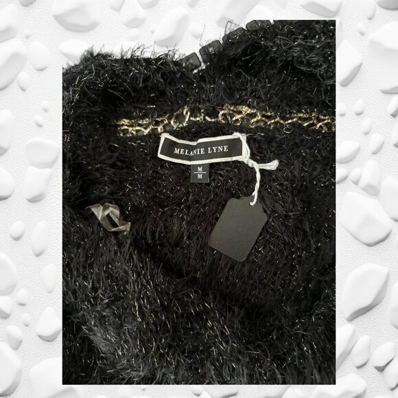 MELANIE LYNE GORGEOUS GOLD FLECK SOFT SWEATER - Picture 6 of 7